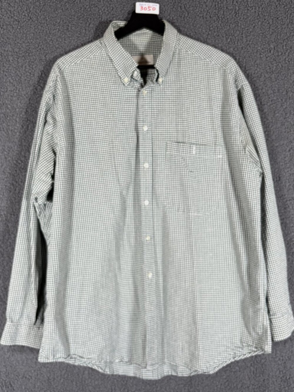 Ermenegildo Zegna Seersucker Check Button Down Long Sleeve Shirt - Men's Size XL